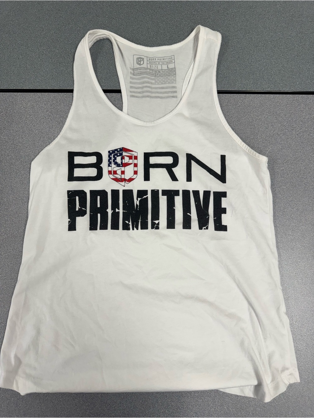 USED- Born Primitive LARGE Brand Staple Tank